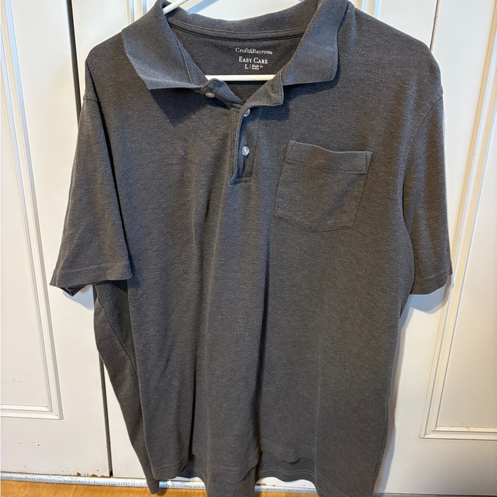 Men's Charcoal Polo Shirt
